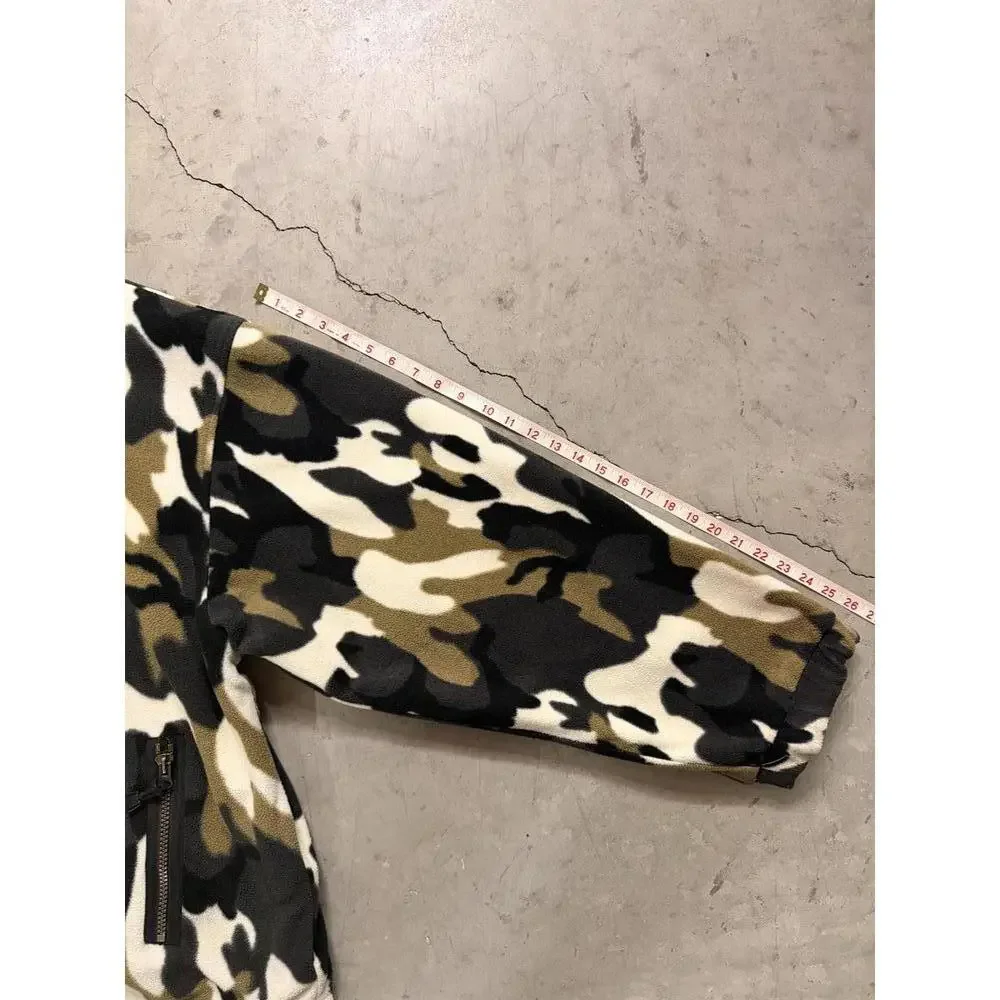 RARE Tommy Hilfiger Reversible Camo & Cream Pullover Jacket - Picture 7 of 9